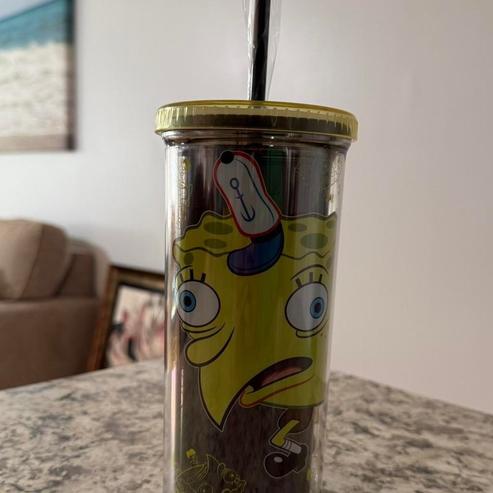 SpongeBob tumblers with straw - New